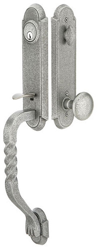 Emtek Wrought Steel San Carlos Monolithic Handleset – Golden Locks Inc