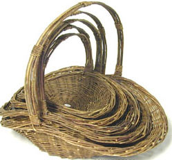 Dark WILLOW FIRESIDE Baskets SET OF 5 SageBaskets
