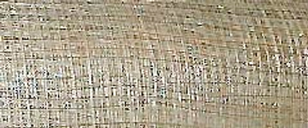 Sinamay Mesh Material Natural with Silver 18W x 16yds approx