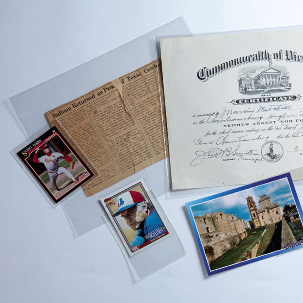 2 Mil and 3 Mil Archival Polyester Envelopes - Hollinger Metal Edge