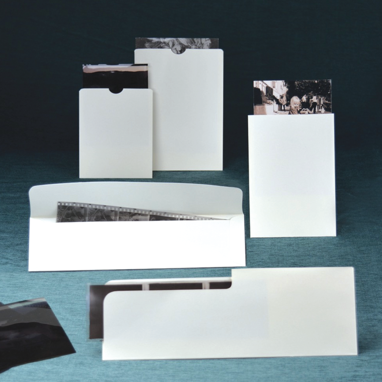 Hollinger Metal Edge Archival Photo Box with Envelopes