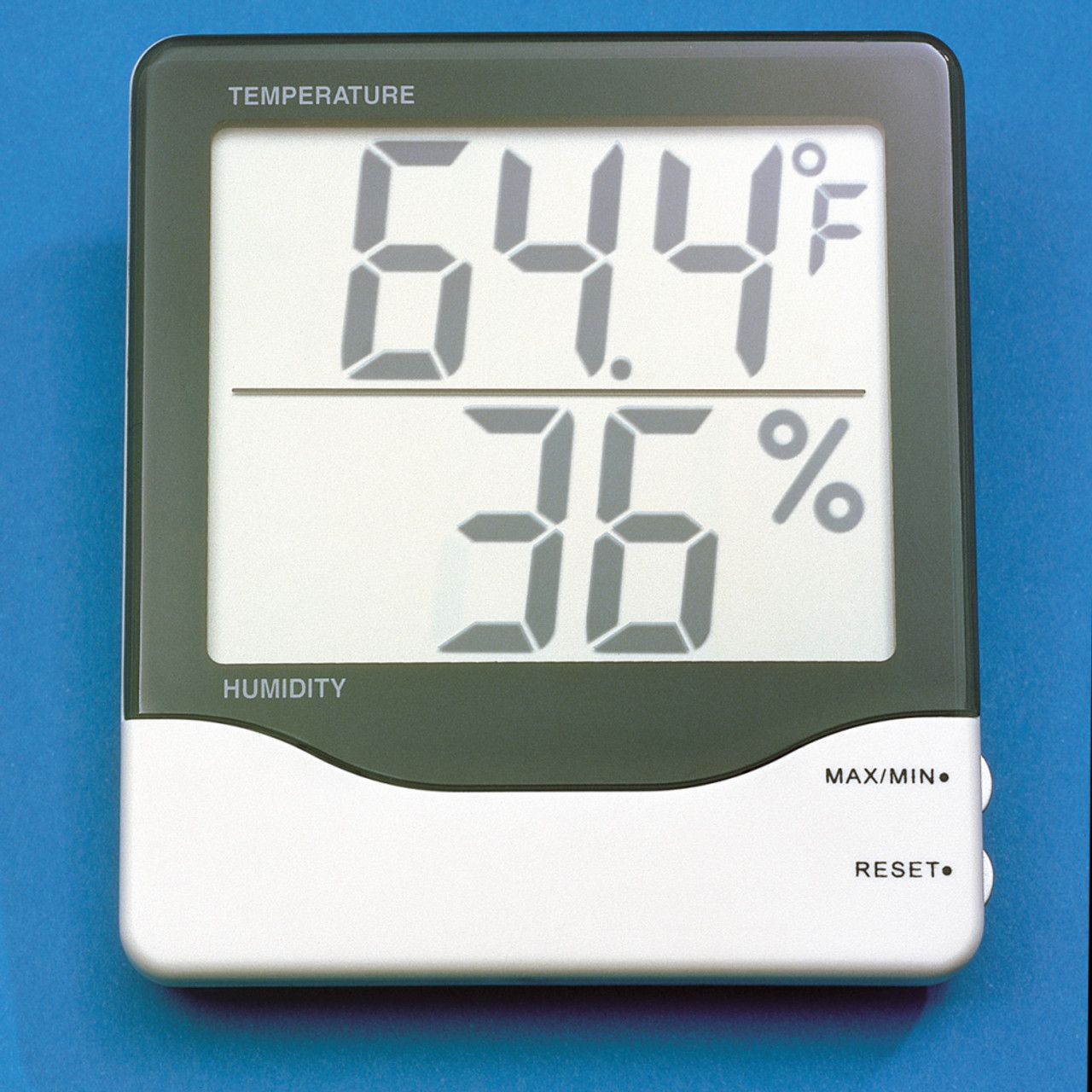 Jumbo Display Humidity & Temperature Meter - Hollinger Metal Edge