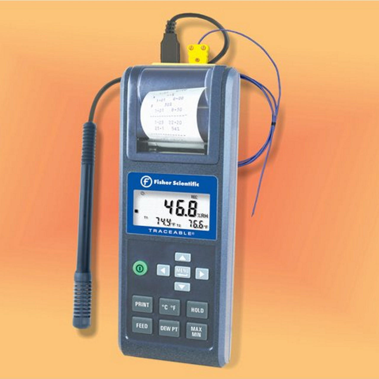 Fisherbrand Traceable Humidity Meter Humidity meter with probe:Humidity