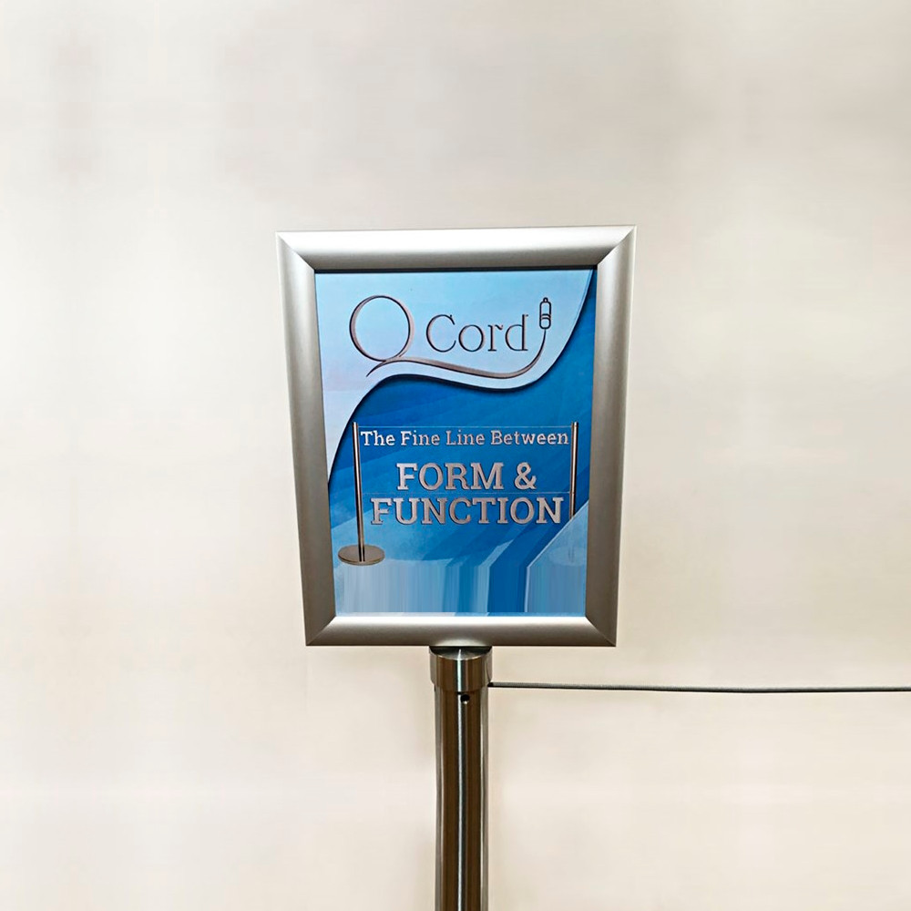 Q-Cord™ Barrier Signage Plates