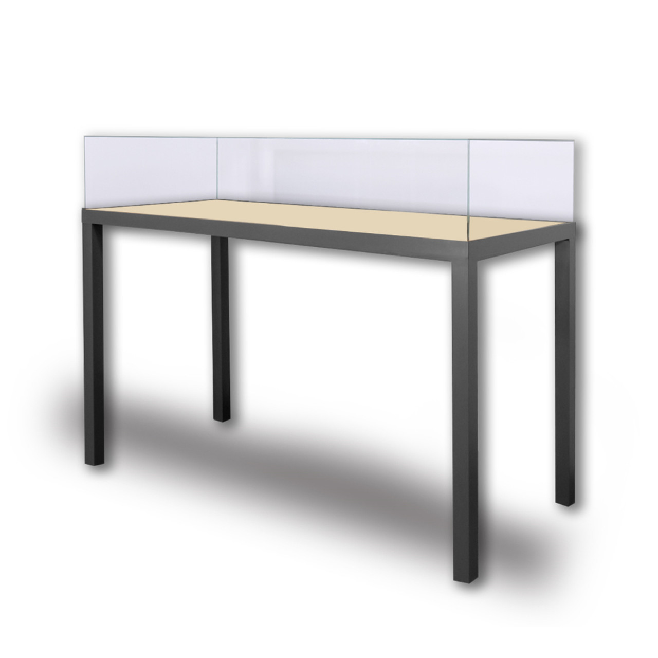 Leg Lift-Off Panel Table Painted Case with Vitrine