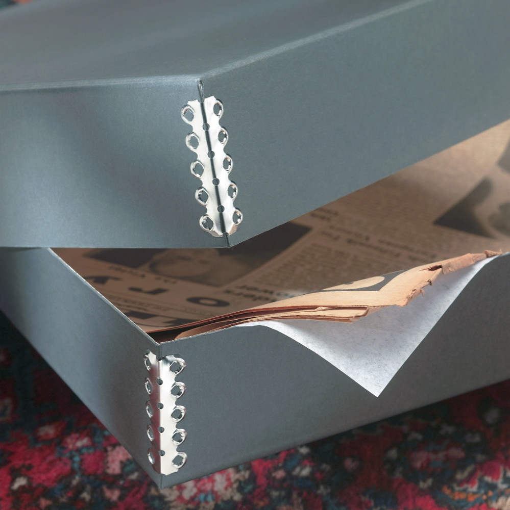 Newspaper & Oversized Storage Boxes Hollinger Metal Edge