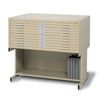 10-Drawer Steel Flat File