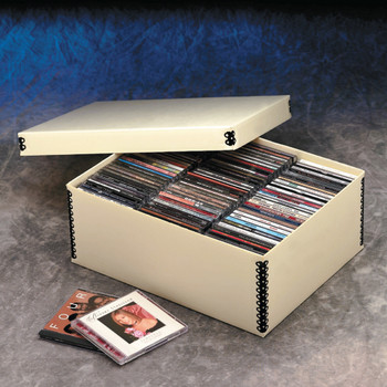 Flip Top CD Storage Box - Hollinger Metal Edge