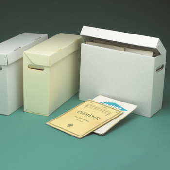Sheet Music Storage Carton With Attached Lid