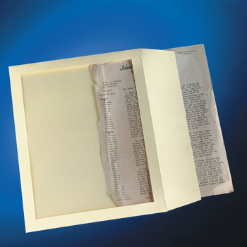 Self-Sealing Archival Polyester L-Sleeves - Hollinger Metal Edge