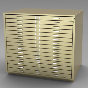 10-Drawer Extra-Large Flat File - 54 X 41 X 32