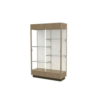 Heritage Lighted Cornice Floor Exhibit Case