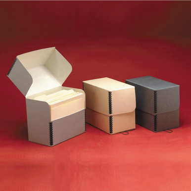 Standard Record Storage Cartons - Detached Lids - Hollinger Metal Edge