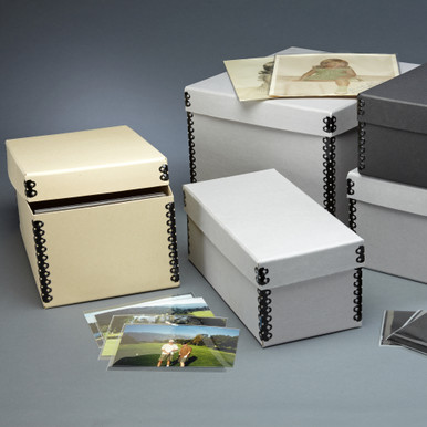 SafeColor® Drop Front Storage Boxes - Hollinger Metal Edge