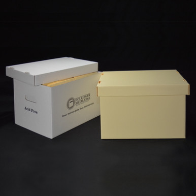 Standard Record Storage Cartons - Detached Lids - Hollinger Metal Edge