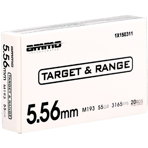 5.56 20 Round Box Ammo Inc.