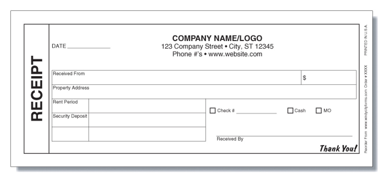 rental receipt windy city forms