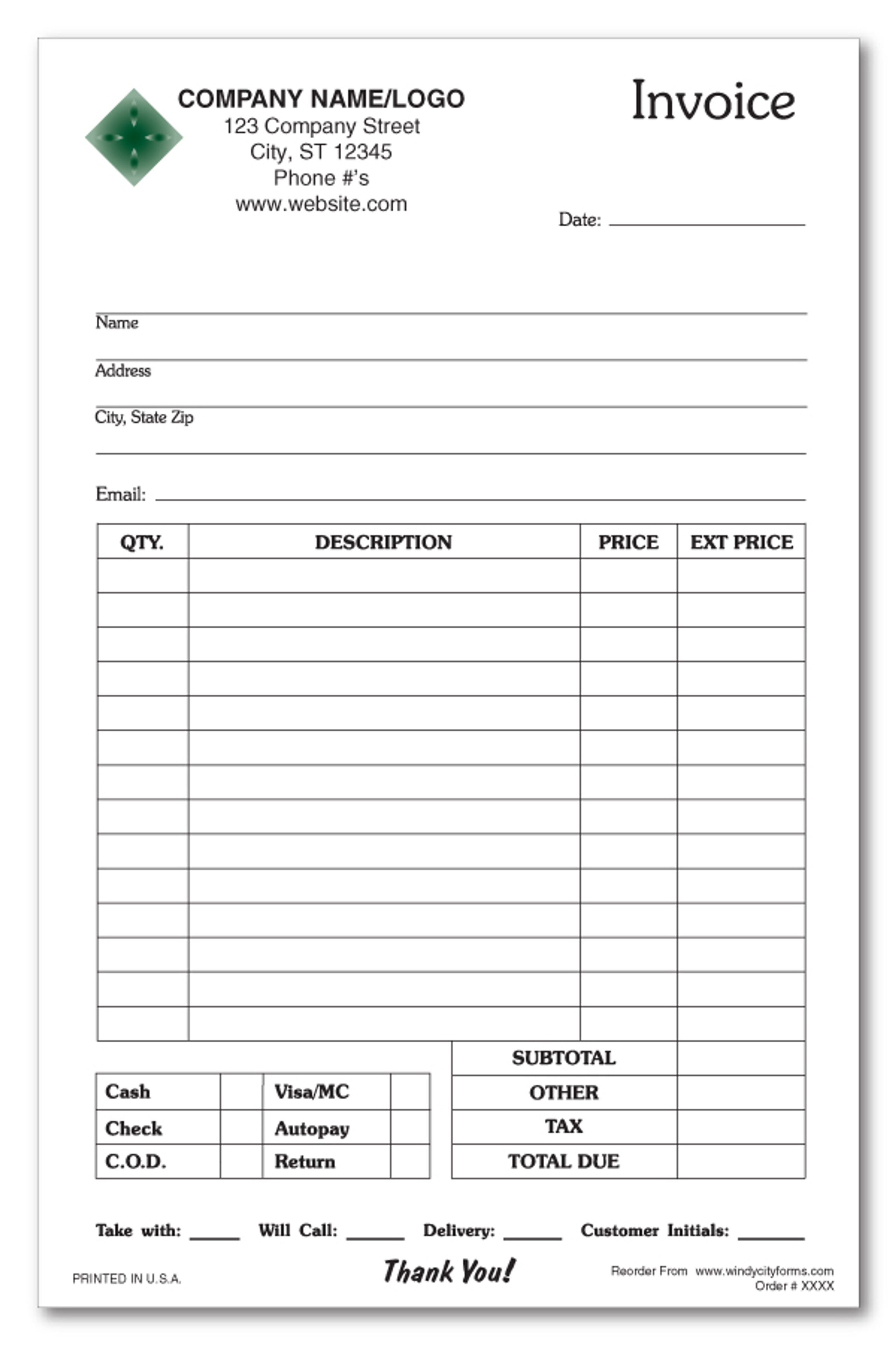 Printable Flooring Invoice Template