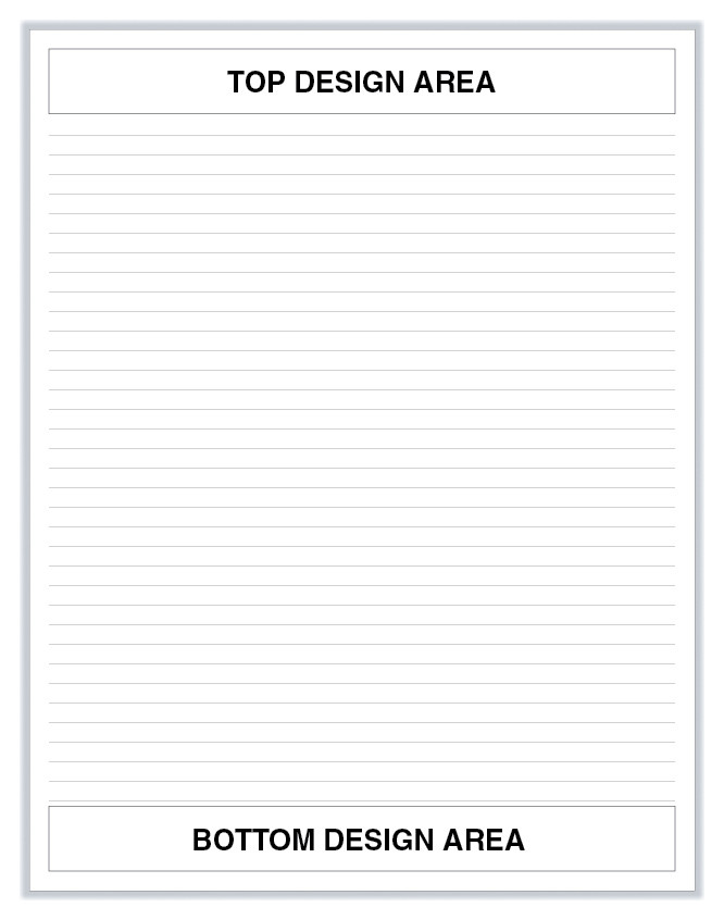 8.5" x 11" Custom Notepad Windy City Forms