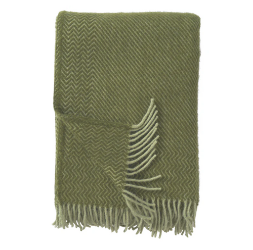 Bazaar Basil/Green Lambswool Throw