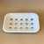 White Enamel 2 Piece Soap Dish