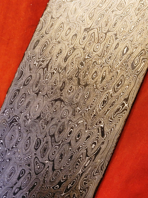 Alabama Damascus - Rattler Pattern Billet ADS9975-RAT -  0.155" thick