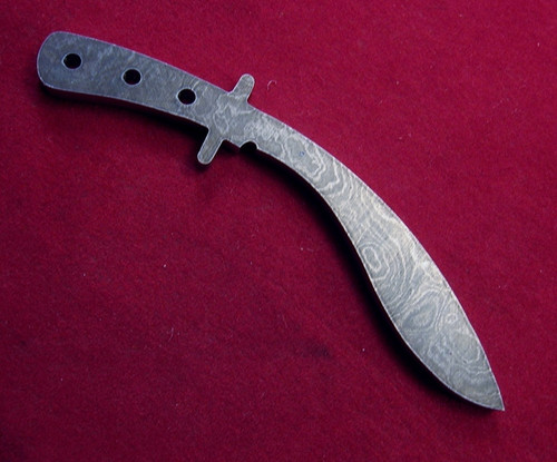 Alabama Damascus Kukri Mini Blank / ADS-Mini Kukri-DKB