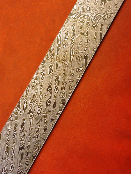 Alabama Damascus - Rattler Pattern Billet ADS9987-RAT -  0.155" thick