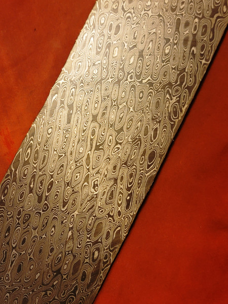 Alabama Damascus - Rattler Pattern Billet ADS9976-RAT -  0.140" thick