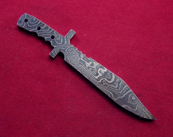 Alabama Damascus Bowie Mini Blank / ADS-Mini Bowie-DKB