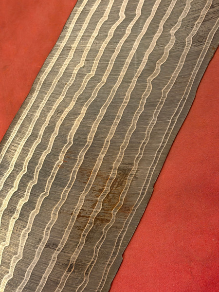 Flame Pattern Billet - ADS9996-FLM - 0.065 x 3-3/4 x 12