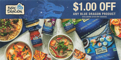 BLUE DRAGON PRODUCT, ANY $1.00/1 EXP - 08/31/24