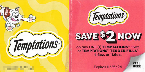 TEMPTATIONS 16 OZ OR TEMPTATIONS TENDER FILLS 4.6 OZ OR 11.6 OZ, ANY $2.00/1 EXP - 11/25/24