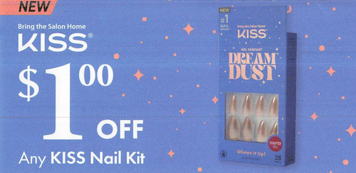 KISS NAIL KIT, ANY $1.00/1 EXP - 06/01/24