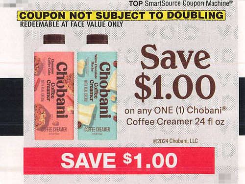 *EXPIRED* CHOBANI COFFEE CREAMER 24 FL OZ (DND), ANY $1.00/1 EXP - 05/12/24