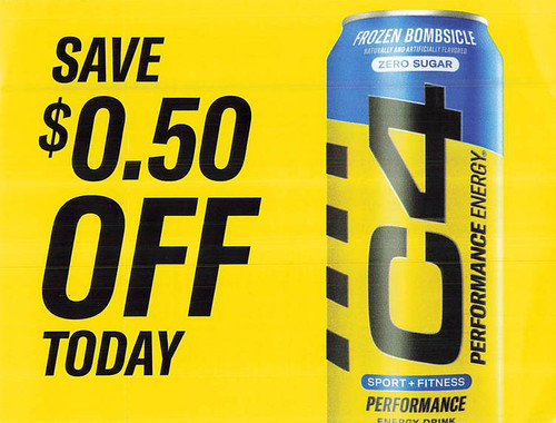 C4 ENERGY CARBONATED BEVERAGE, ANY $0.50/1 EXP - 12/31/24