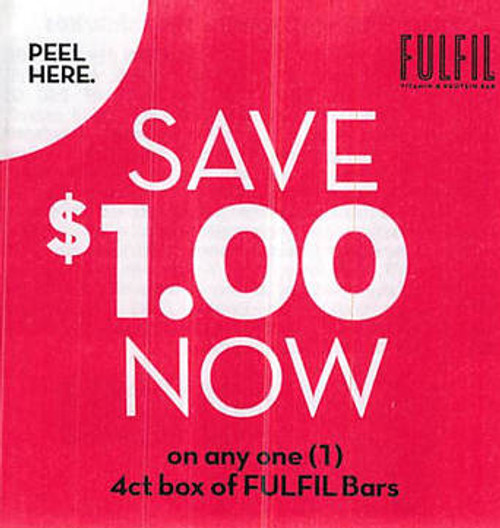 FULFIL BARS 4CT BOX, ANY $1.00/1 EXP - 12/31/24