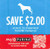 *EXPIRED* PURINA ONE DRY DOG FOOD 7LB+ BAG, ANY $2.00/1 EXP - 03/22/24