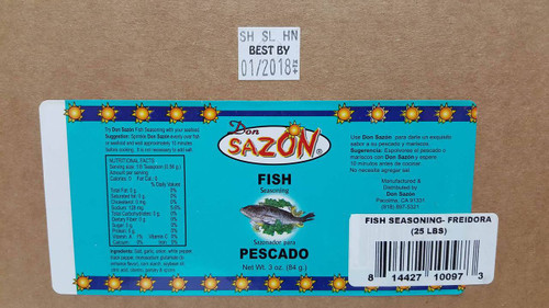 Don Sazon Fish Seasoning 25lbs