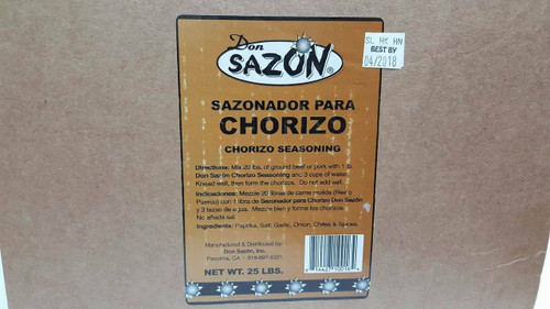 Don Sazon Chorizo Mix 25 lbs