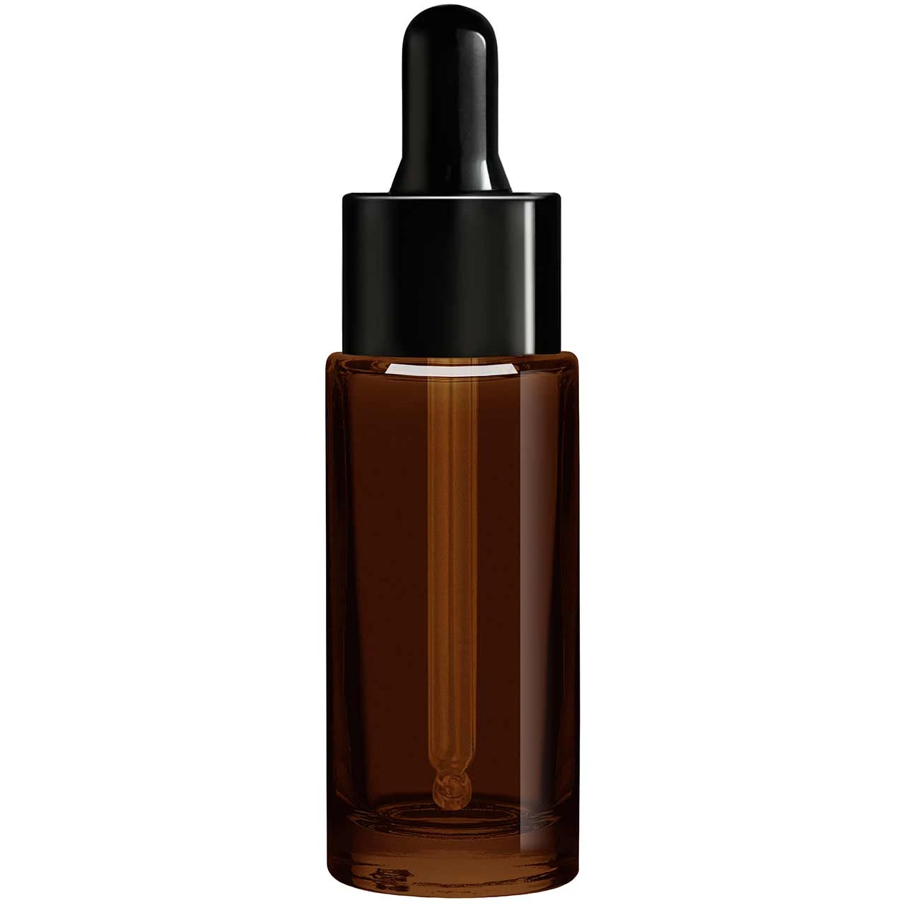 1 oz Cylindra Dark Amber Glass Bottle with Dropper