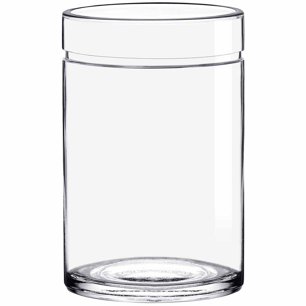 Calypso Wide Mouth Glass Candle Jar with Airtight Glass Lid 16 oz - Glassnow