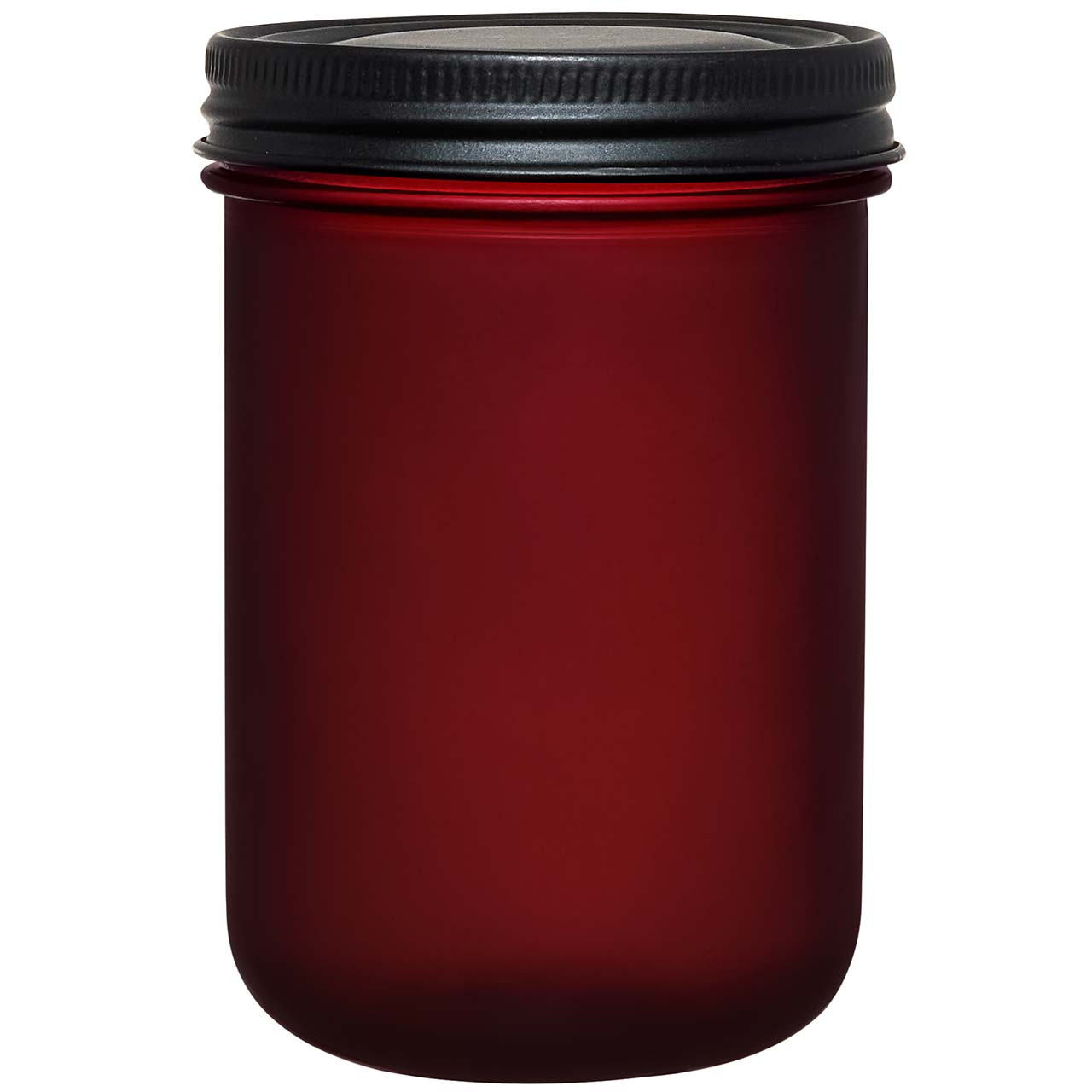 Glass Jars with Black lids, Glass Food Storage Containers with