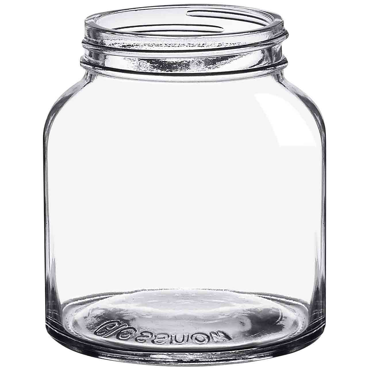 8oz Clear Glass Round Jars (Cap Not Included) for Canning 12/Case, Clear Type III BPA Free 58 mm