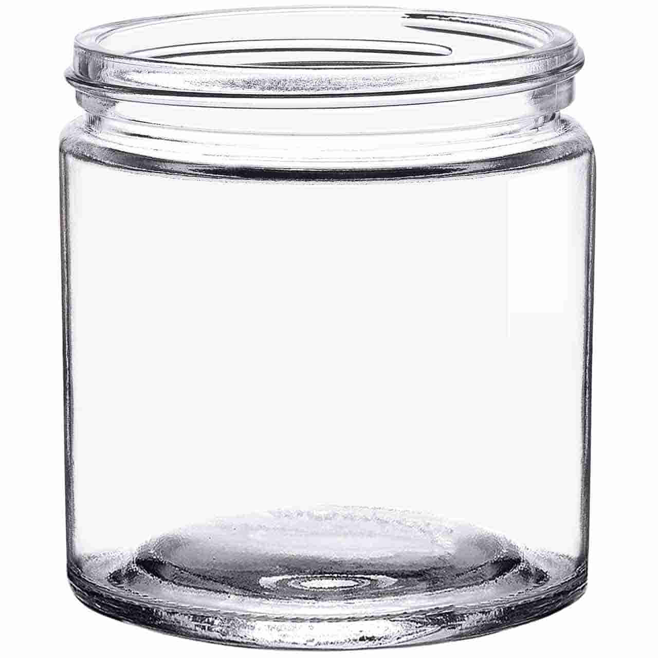 16 oz Calypso Wide Mouth Glass Jar 89mm Thread - Glassnow