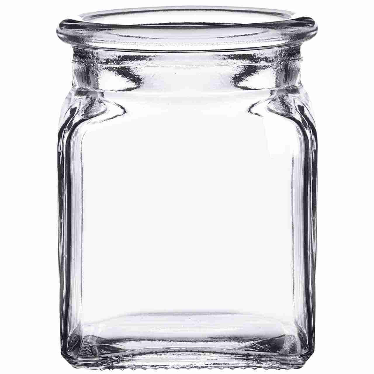 Calypso Glass Candle Jar with Airtight Glass Lid 12 oz - Glassnow