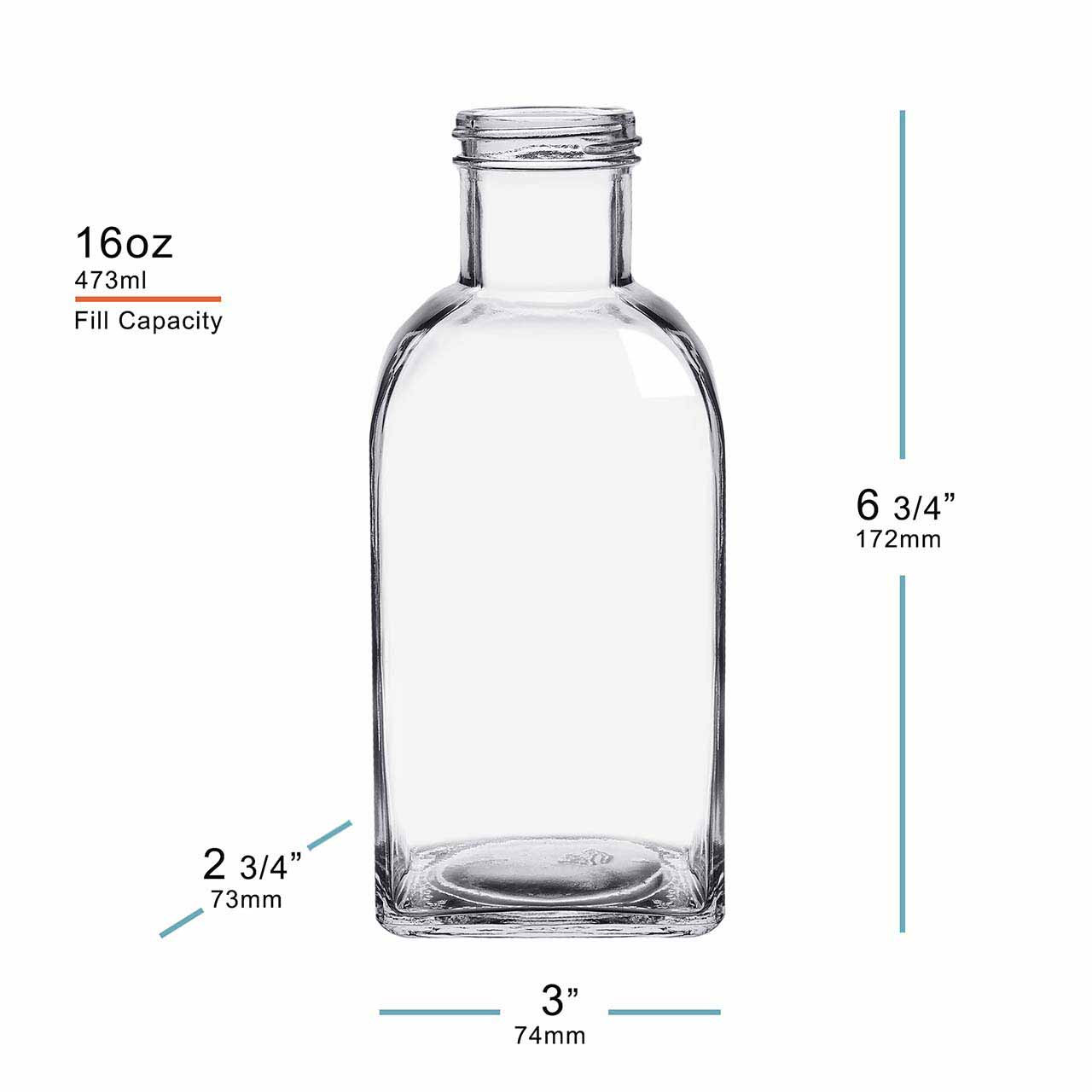 16 oz Roma Glass Bottle 43-400 Thread - Glassnow