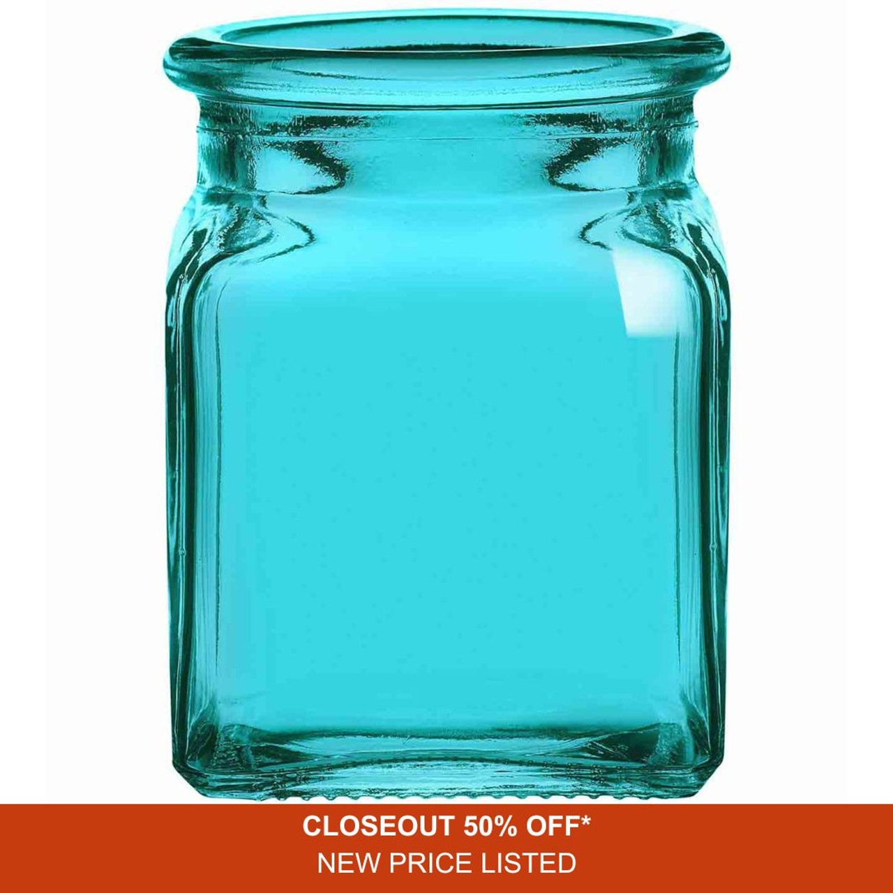 8.5 oz Square Candle Glass Container - Glassnow