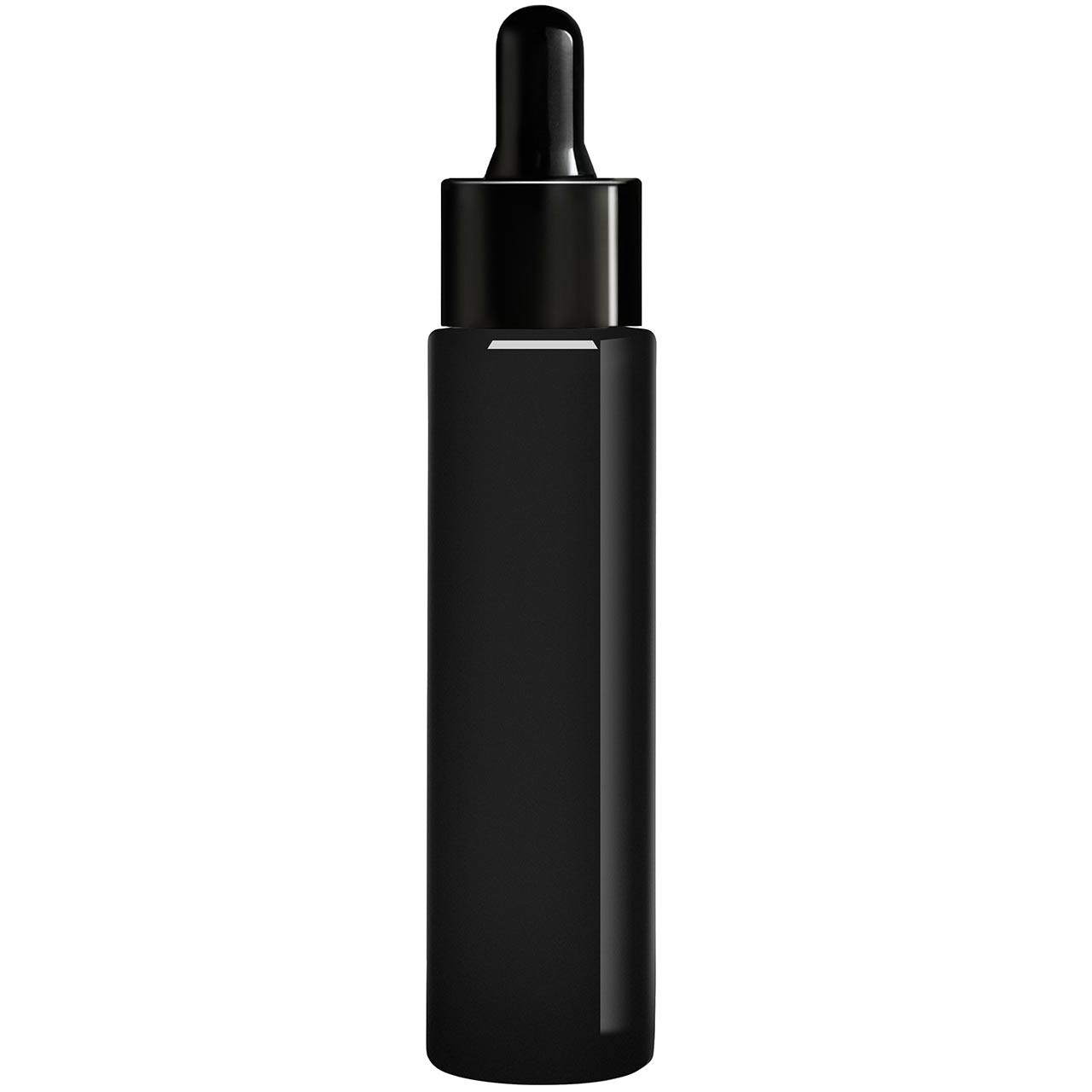 1.7 oz Cylindra Glossy Black Glass Bottle with Dropper - Glossy 1.7 oz Cylindra Glossy Black Glass Bottle with Dropper - Glossy