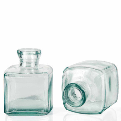 RECYCLED GLASS MADE IN SPAIN グリーン系ボトル3個 Vintage Curved